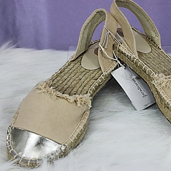 Espadrilles in Cream and Silver - Picture 6 of 8